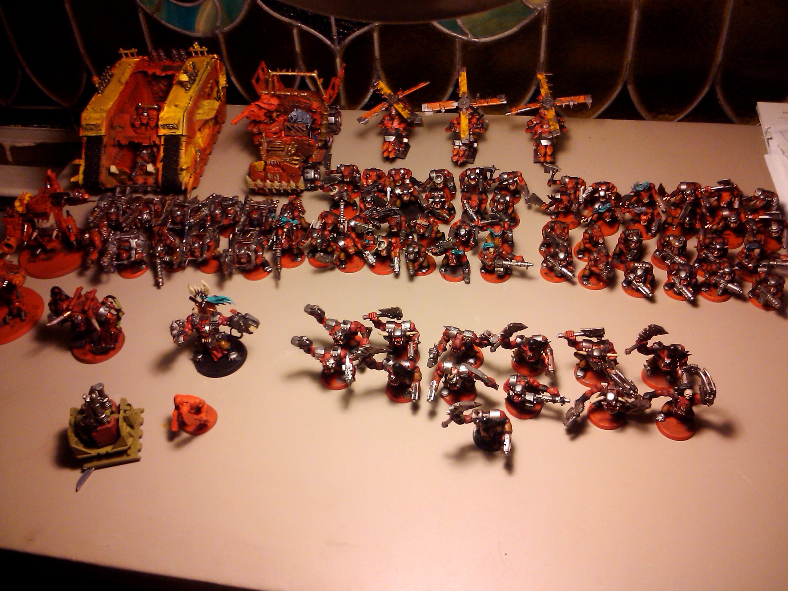 Commission, Conversion, Orcs, Ork Army, Orks, Painting, Project, Red